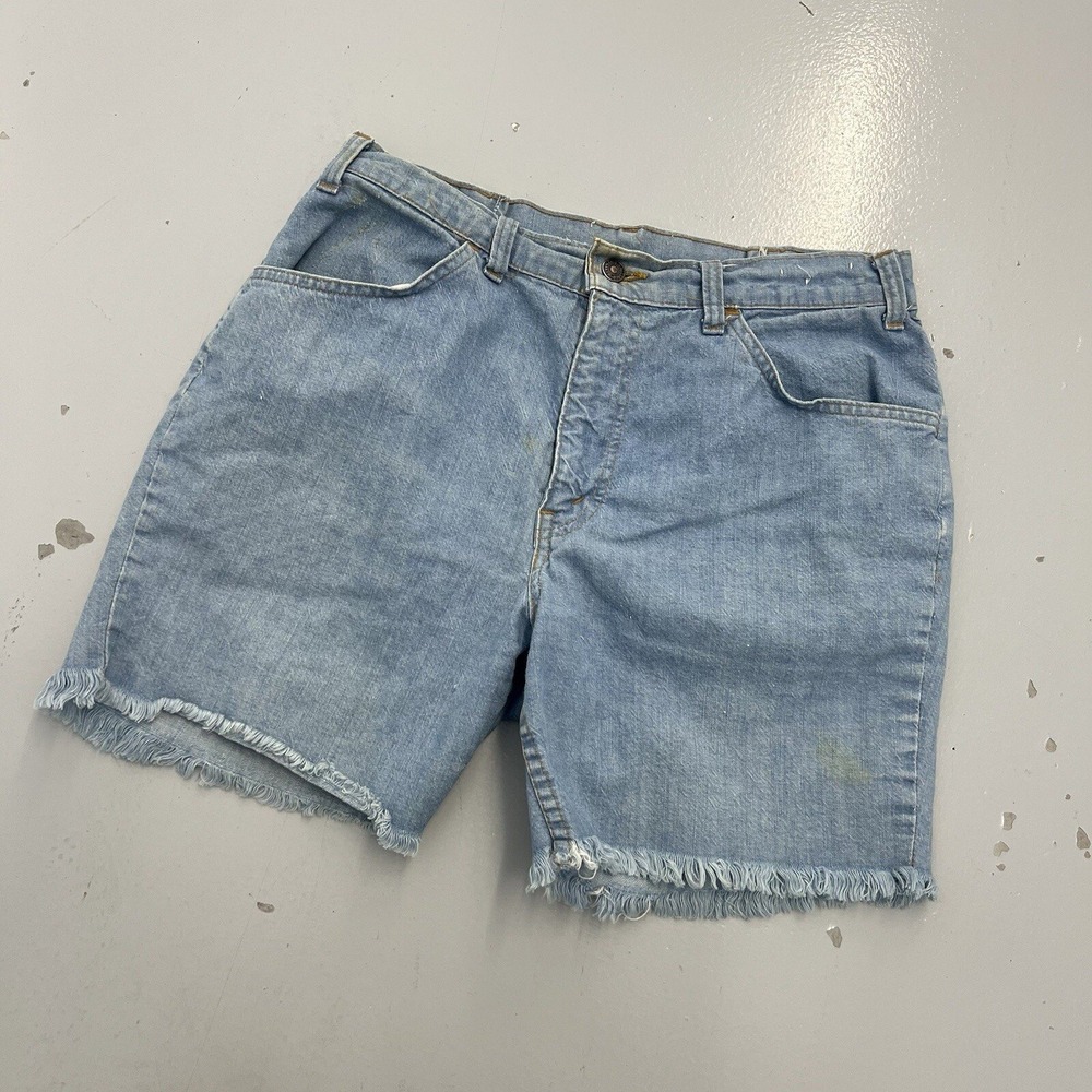 Vintage 90s Levis Orange Tab Cut Off Jorts Light Wash Denim Shorts Womens 16